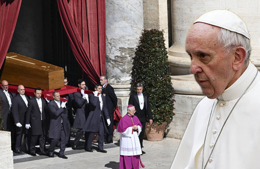 Papa Franciscus'un cenaze töreninden görüntüler