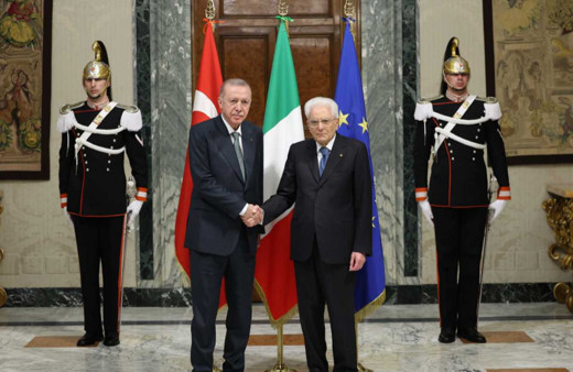 Cumhurbaşkanı Erdoğan ile Mattarella Roma’da bir araya geldi