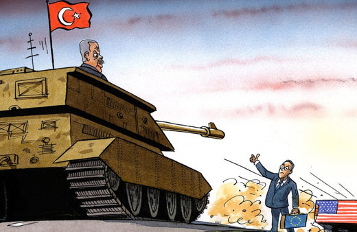 The Economist bu karikatürle verdi; Korkmayın Avrupalılar Erdoğan arkanızda