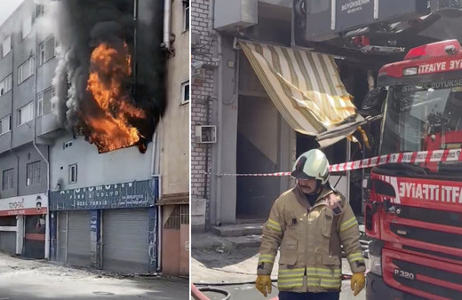 Kağıthane'de tamirhanede yangın çıktı: 1 ölü, 1 yaralı