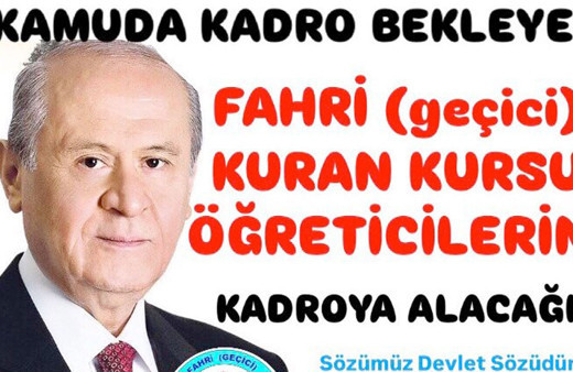 Fahri Kur'an Kursu öğreticilerinden iktidara: Kadro talebi 10. yargı paketine eklensin