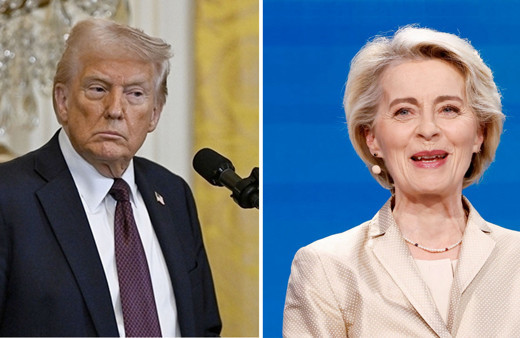 Trump iltifat etti Von der Leyen yelkenleri suya indirdi