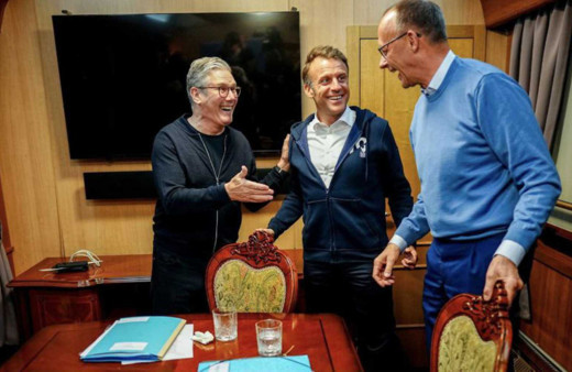 Macron ve Merz'in panik anları! Uyuşturucu mu kullandılar?