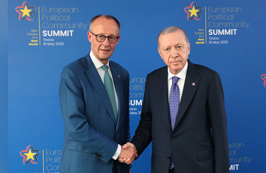 Cumhurbaşkanı Erdoğan, Almanya Başbakanı Merz'i kabul etti