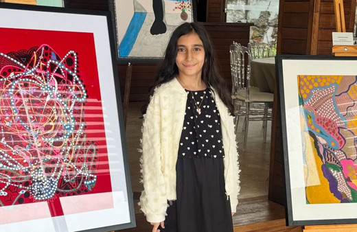 Küçük ressam Zeynep Reyyan Gören'den ilk sergi