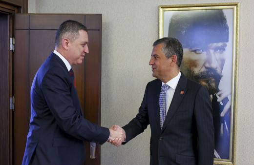 CHP Genel Başkanı Özel, TBB Başkanı Sağkan'ı kabul etti