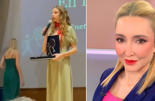 TRT spikeri Oya Eren'den çok konuşulan hareket! "Siyasi mesaj vermeyin" deyip sahneyi terk etti