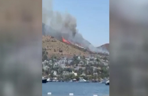 Bodrum'da yangın paniği! Alevler kısa sürede yayıldı, ekipler bölgede