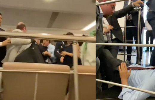 Meclis'te çok fena zeytinlik kavgası! Vekiller yumruklaştı yerlerde sürüklendi