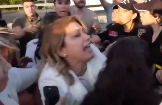 CHP kadın Kolları Başkanı Asu Kaya'nın polisle zor anları
