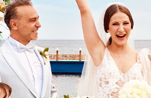 Ece Dizdar ile Serdar Orçin evlendi erik dalı şovu çok beğenildi