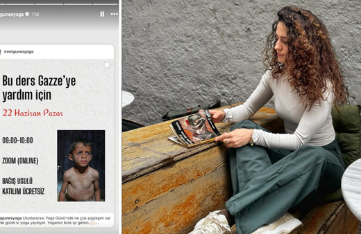 Ünlü yoga eğitmeni İrem Güneş'ten Gazze'ye yardım için bağış yogası
