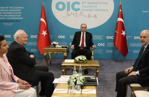 Cumhurbaşkanı Erdoğan, Moratinos'u kabul etti