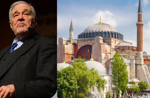 Ayasofya'ya girmeyin çökecek! İlber Ortaylı namaz için Sultanahmet Camii'ne gidin dedi