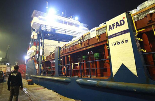 Türkiye'den Filistin'e 102 ton yardım malzemesi gönderildi