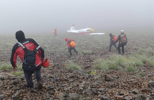 Kaçkar Dağları'nın zirvesinde düşen özel jetin pilotu hayatını kaybetti