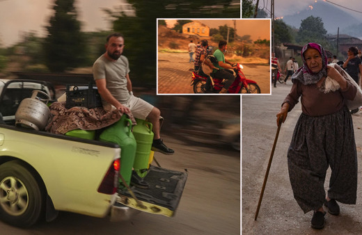 İzmir Ödemiş'teki orman yangını 3. gününde: Alevlerden kaçış görüntülendi