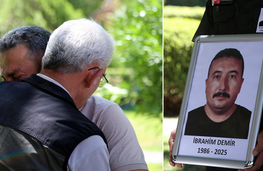 Şehit dozer operatörü İbrahim Demir'e veda! Gözyaşları sel oldu