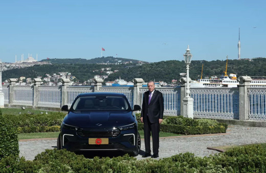 Cumhurbaşkanı Erdoğan, Togg T10F koltuğunda!