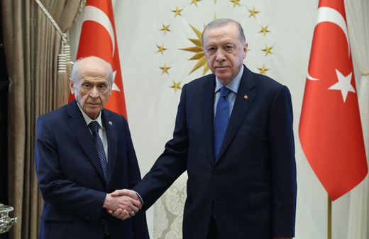 Cumhurbaşkanı Erdoğan, MHP Genel Başkanı Bahçeli'yi kabul etti