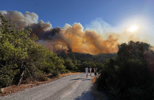 İzmir’de yine orman yangını! Karadan ve havadan müdahale
