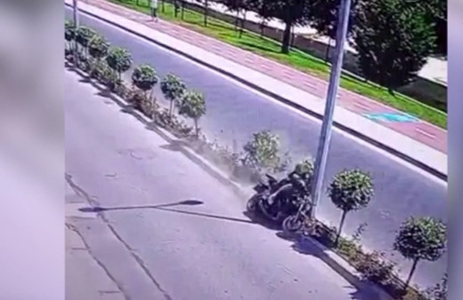 Sarıyer'de korkunç kaza! Tek teker üzerinde...