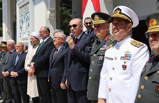 Cumhurbaşkanı Erdoğan, Milli Savunma Üniversitesi'ne bağlı birimlerdeki camilerin açılışını yaptı