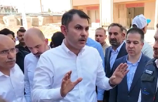 Bakan Kurum'dan Malatya'daki şantiyelere 24 saat çalışma talimatı