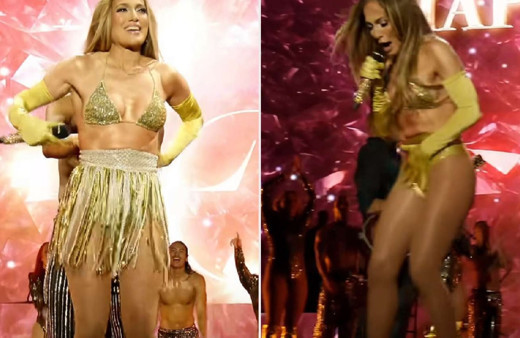 Jennifer Lopez izleyicisi şokta! Eteği düşünce...