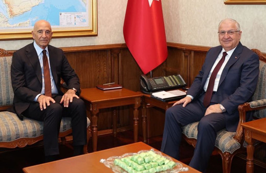 ABD'nin Ankara Büyükelçisi Thomas Joseph Barrack'tan Bakan Güler'e ziyaret