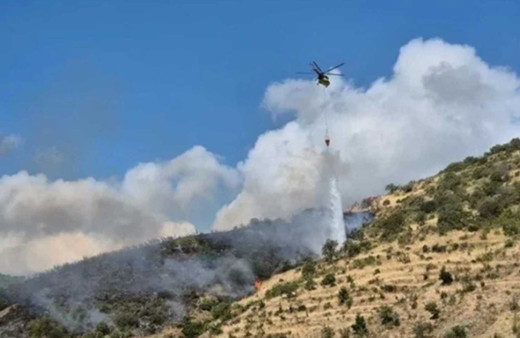 Tekirdağ'da söndürülen yangın yeniden alevlendi