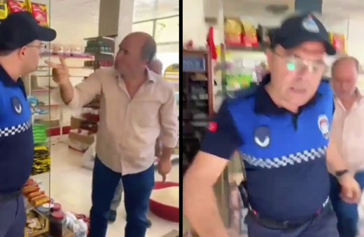 Rezilliği ifşa olan esnaf zabıtaya yaptığıyla şoke etti! Şerefime seni vururum