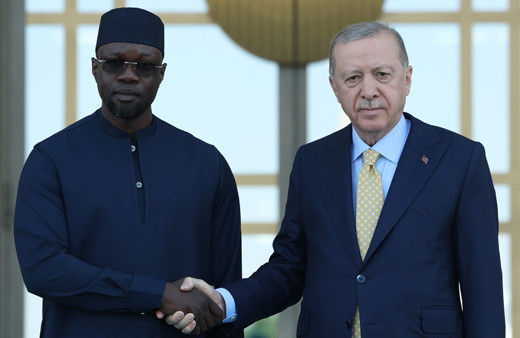 Cumhurbaşkanı Erdoğan, Senegal Başbakanı Sonko'yu resmi törenle karşıladı