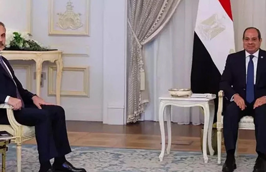 Fidan, Mısır Cumhurbaşkanı Abdülfettah es-Sisi ile görüştü