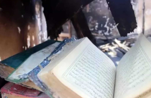 Yangında evi kül oldu, Kur’an-ı Kerim’ler sapasağlam kaldı