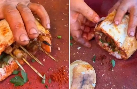 Kahramanmaraş'ta mide bulandıran görüntü! Bir müddet kebap yiyemeyeceksiniz...