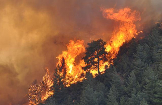 Mersin'de 2 ilçede yangınlar devam ediyor
