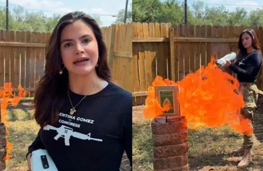 ABD'li siyasetçiden alçak hareket! Alev makinesiyle Kur'an-ı Kerim yaktı