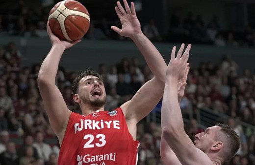 A Milli Erkek Basketbol Takımı, Letonya'ya şans tanımadı