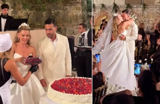 Esra Erol'un kardeşi Eda Erol, Ekrem Karaçayır ile evlendi! Damat düğünde ağlayınca...