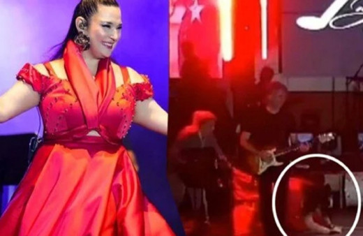 Tuğçe Kandemir'e nazar değdi! Ayakabısı elbisesine takılınca...