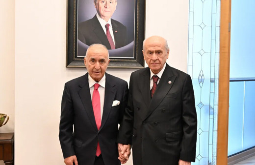 CHP eski Genel Başkanı Hikmet Çetin'den Devlet Bahçeli'ye ziyaret