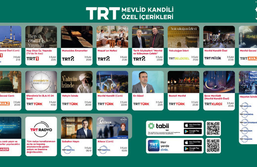 TRT'den Mevlid Kandili özel içerikleri