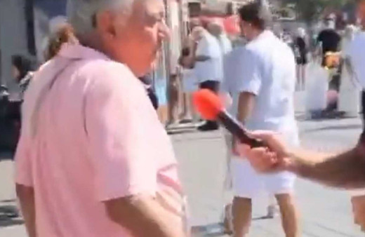 Sokak röportajında muhalif adamın söylediklerini karısı yalanladı! Bakın yalancı muhalif ne yaptı...