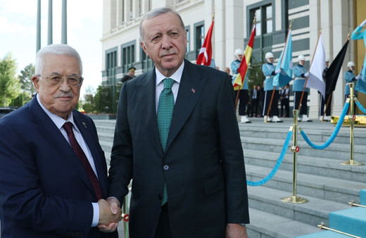 Külliye'de kritik görüşme! Cumhurbaşkanı Erdoğan, Abbas ile bir araya geldi