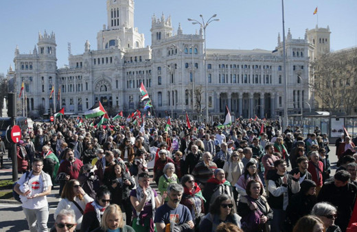 İspanya Gazze için ayakta! Sağlık çalışanları katil İsrail'i protesto için sokağa döküldü