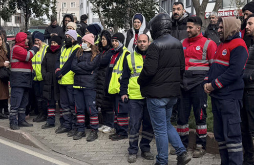 Maltepe Belediyesi işçileri sokaklara döküldü, protesto yaptı!