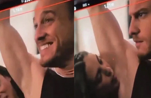 Öykü Karayel, Kerem Bursin'in koltuk altını yalayınca yer yerinden oynadı! O görüntülere tepki yağdı