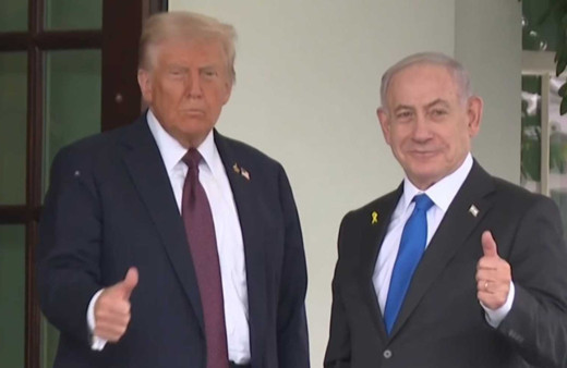 Beyaz Saray'da kritik zirve! Trump, Netanyahu'yu ağırladı