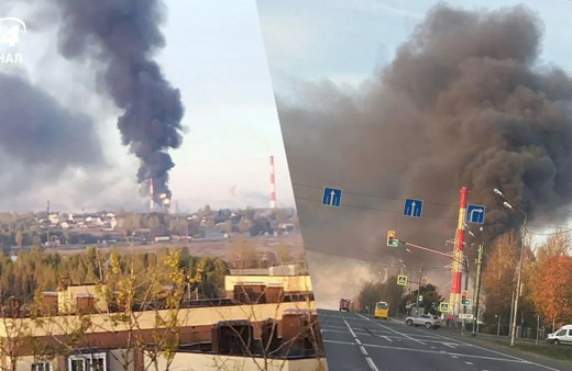 Rusya'da korkutan yangın! Yaroslavl kentindeki petrol rafinerisi alelere teslim oldu...